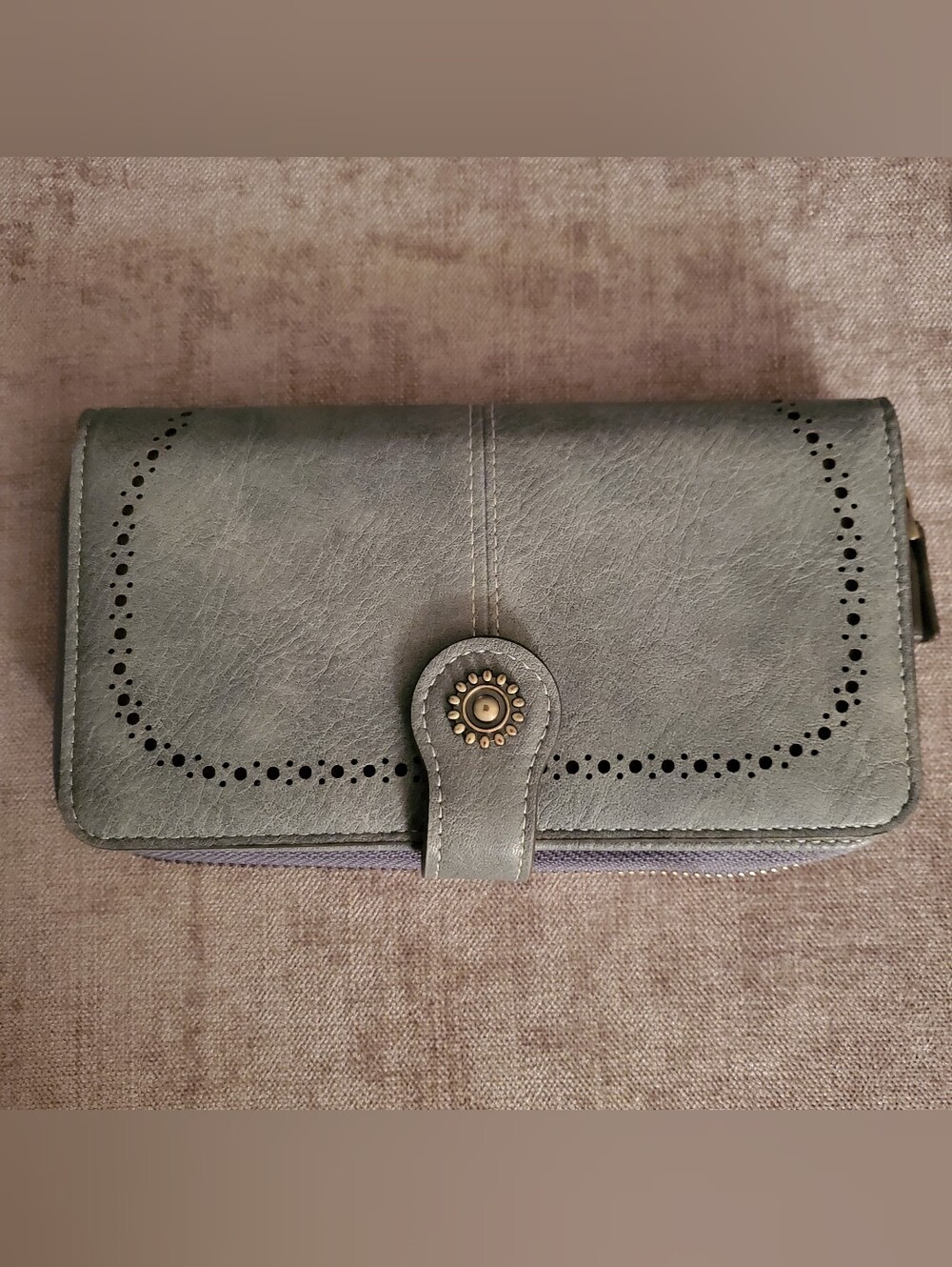 Textured Faux Leather Wallet